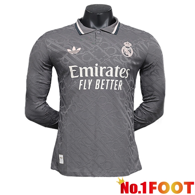 Real Madrid Long sleeve Third Soccer Jersey 2024/2025