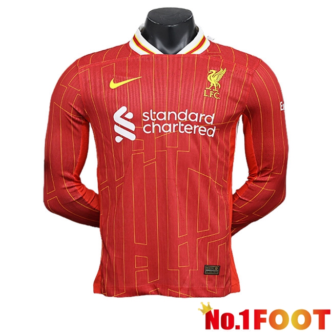 FC Liverpool Home Soccer Jersey Long sleeve 2024/2025