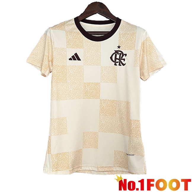 Flamengo Women Soccer Jersey Special Edition Beige 2024/2025