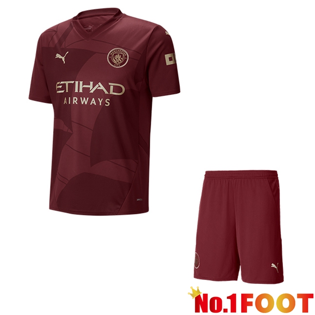 Manchester City Kids Third New Soccer Jersey 2024/2025