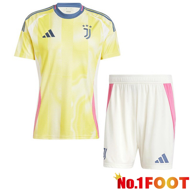 Juventus Kids Away Soccer Jersey Yellow 2024/2025