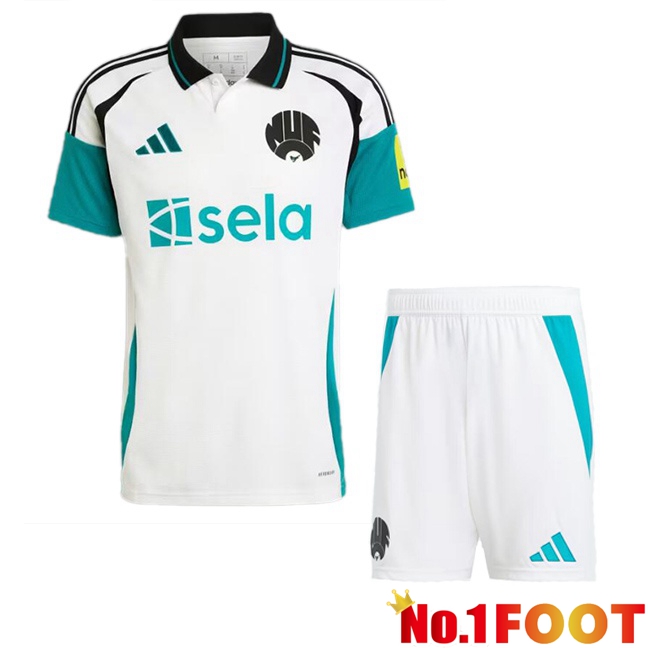 Newcastle United Kids Third Soccer Jersey White 2024/2025