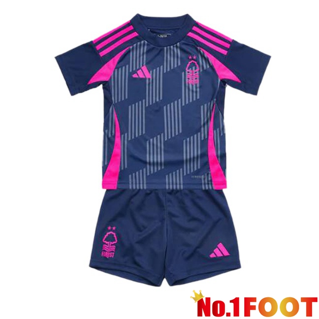 Nottingham Forest Kids Away Soccer Jersey Blue Royal 2024/2025