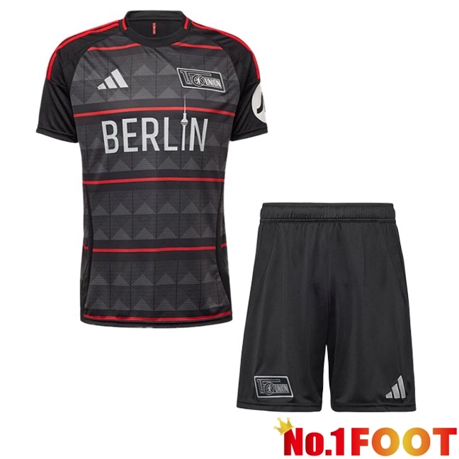 FC Union Berlin Kids Away Soccer Jersey Black 2024/2025