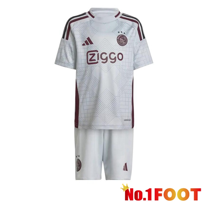 AFC Ajax Kids Third Soccer Jersey White 2024/2025