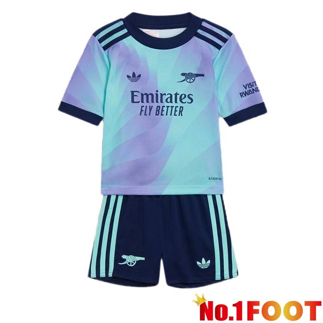 Arsenal Kids Third Soccer Jersey Blue 2024/2025