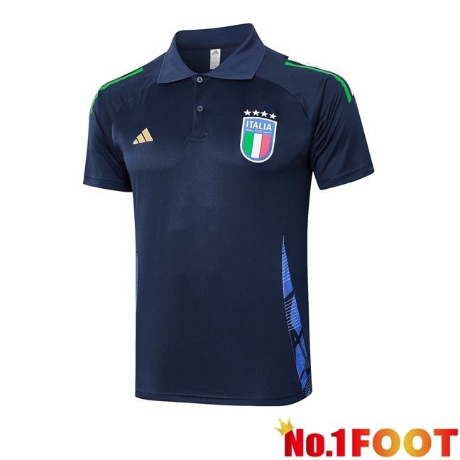 Italy Soccer Polo Blue Royal 2024/2025