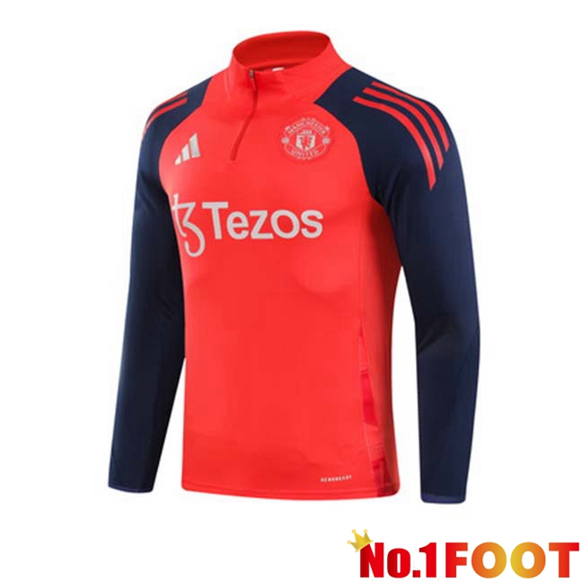 Manchester United Training Sweatshirt Orange 2024/2025