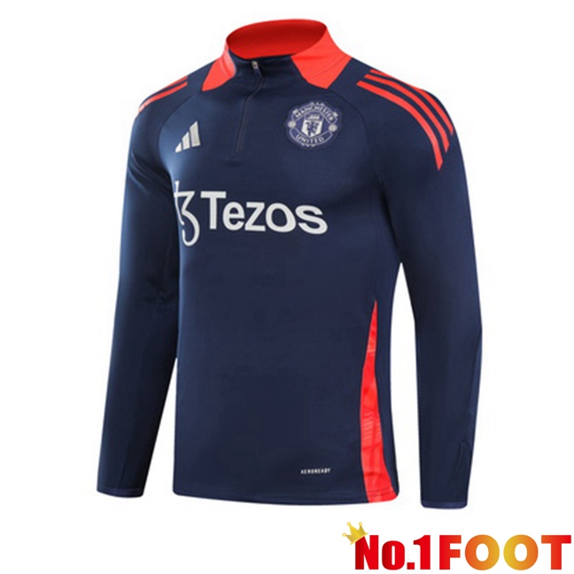 Manchester United Training Sweatshirt Blue Royal 2024/2025