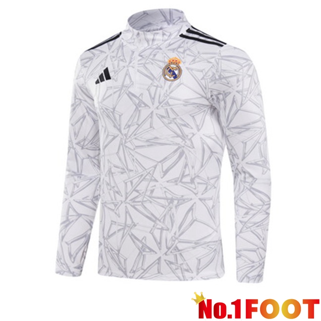 Real Madrid Training Sweatshirt White 2024/2025