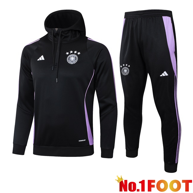 Germany Training Tracksuit Sweatshirt Hoodie Black 2024/2025