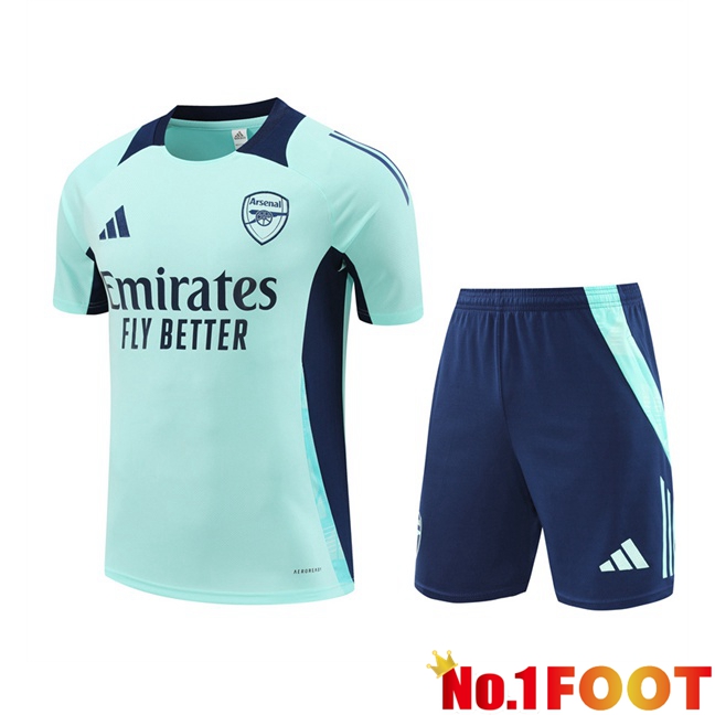 Arsenal kit Training T Shirt + Shorts Green 2024/2025