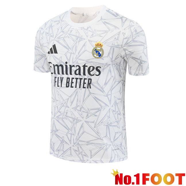 Real Madrid Training T Shirt White 2024/2025