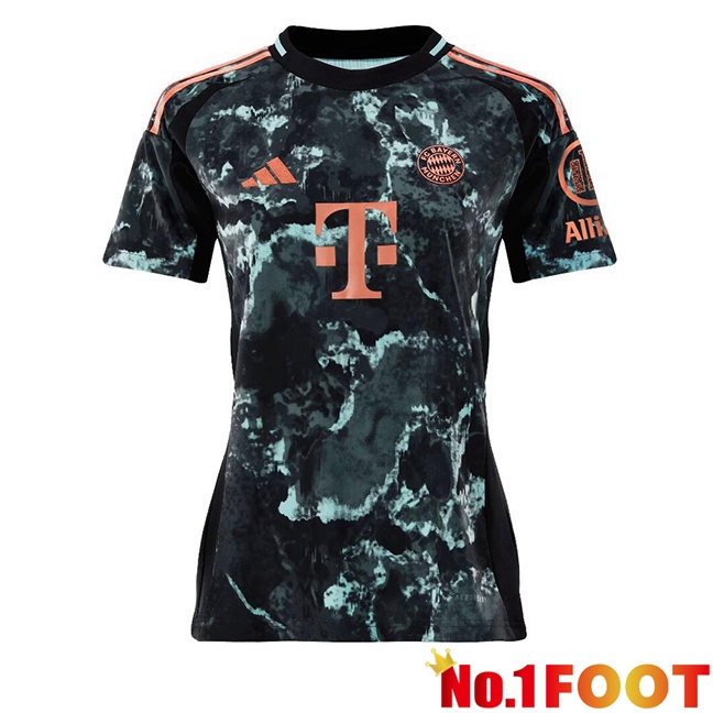 Bayern Munich Women Away Soccer Jersey Black 2024/2025