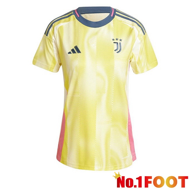 Juventus Women Away Soccer Jersey Yellow 2024/2025