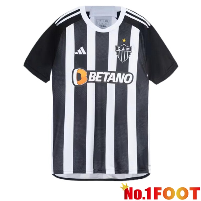 Atletico Mineiro Home Soccer Jersey Black White 2024/2025