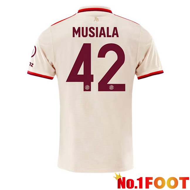 Bayern Munich (Musiala 42) Third Soccer Jersey Yellow 2024/2025