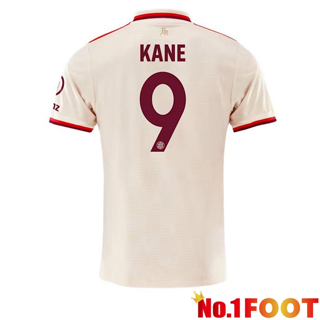 Bayern Munich (Kane 9) Third Soccer Jersey Yellow 2024/2025