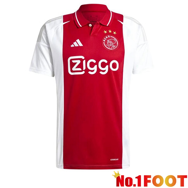 AFC Ajax Home Soccer Jersey Red White 2024/2025