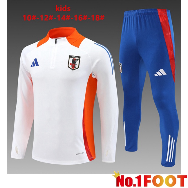 Japan Kids kit Training Tracksuit White 2024/2025