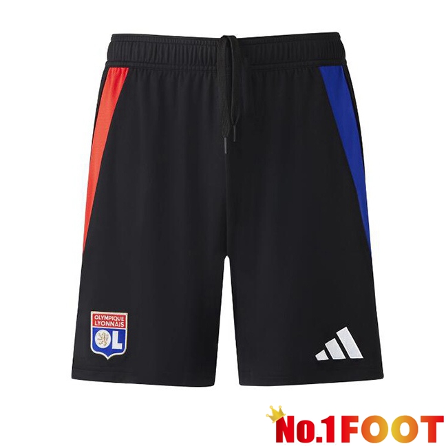 lyon OL Away Soccer Shorts Black 2024/2025