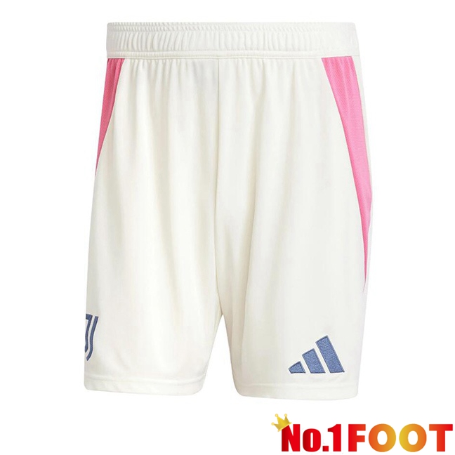 Juventus Away Soccer Shorts White 2024/2025