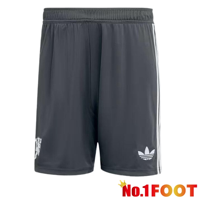 Manchester United Third Soccer Shorts White 2024/2025