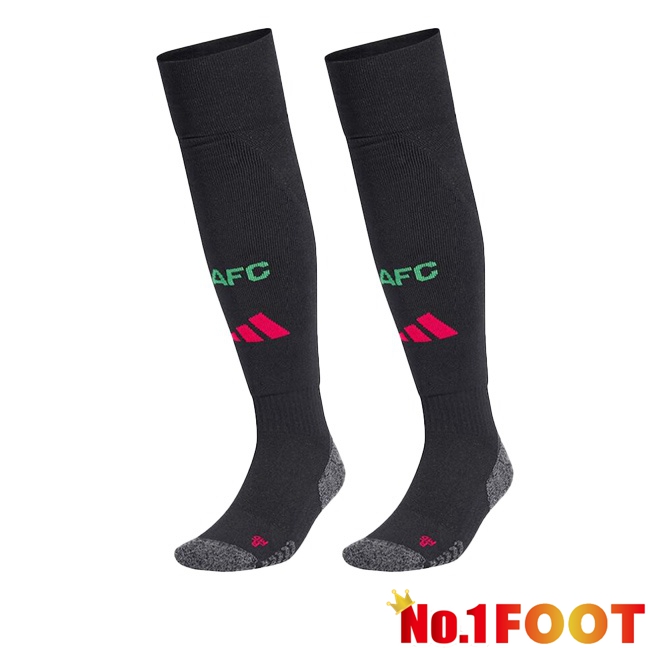 Arsenal Away Soccer Socks Black 2024/2025