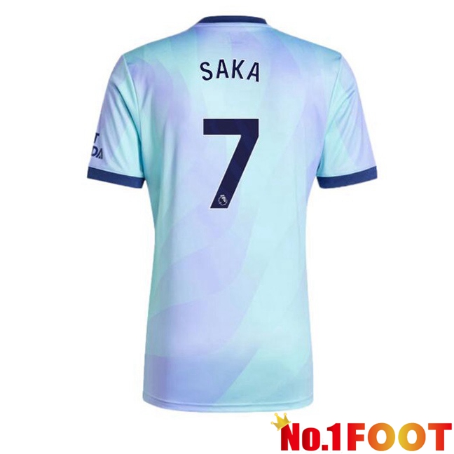 Arsenal (SAKA 7) Third Soccer Jersey Blue 2024/2025