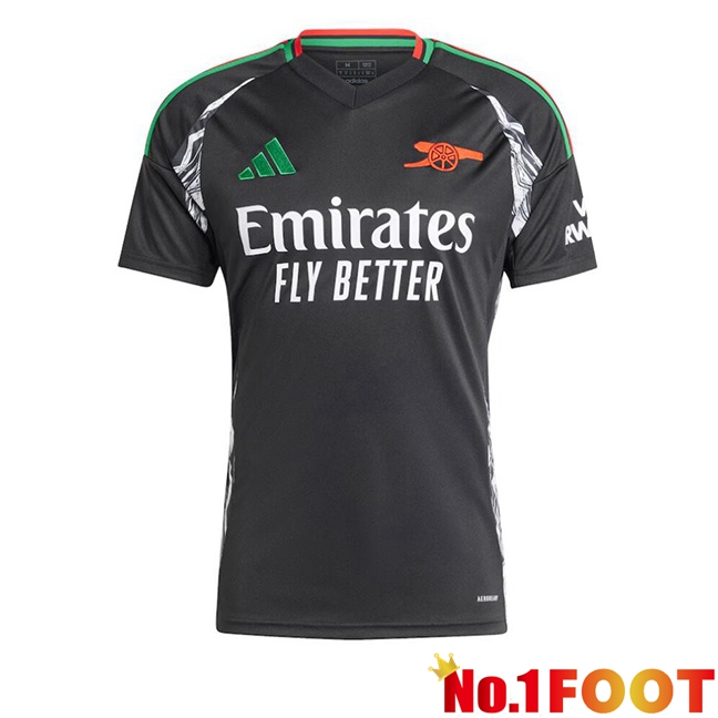 Arsenal Away Soccer Jersey Black 2024/2025