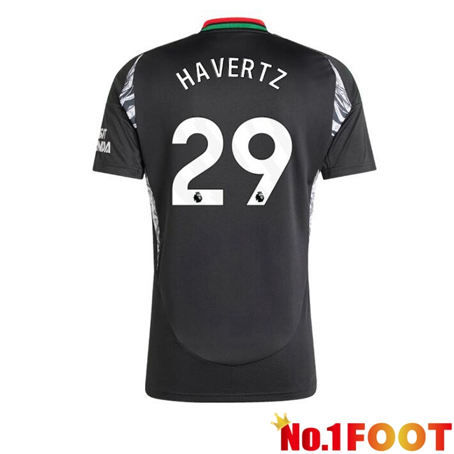 Arsenal (HAVERTZ 29) Away Soccer Jersey Black 2024/2025