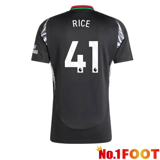 Arsenal (RICE 41) Away Soccer Jersey Black 2024/2025