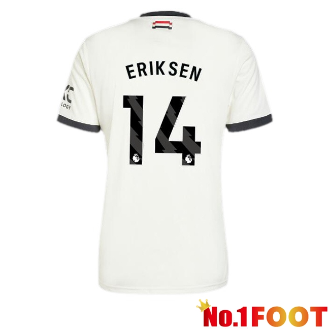 Manchester United (Eriksen 14) Third Soccer Jersey White 2024/2025