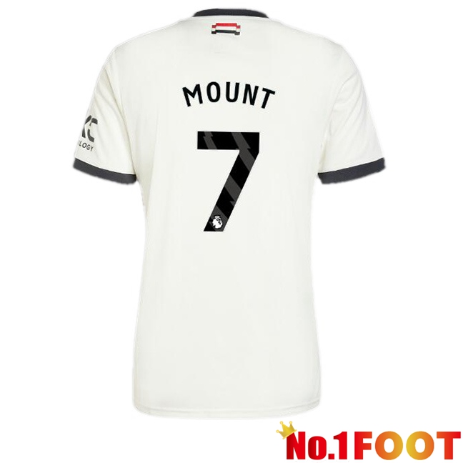 Manchester United (Mount 7) Third Soccer Jersey White 2024/2025 - Click Image to Close