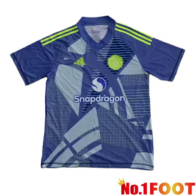 Manchester United Goalkeeper Soccer Jersey Blue 2024/2025