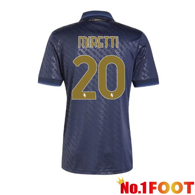 Juventus (MIRETTI 20) Third Soccer Jersey Blue Royal 2024/2025