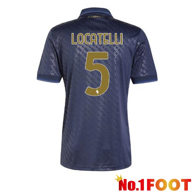 Juventus (LOCATELLI 5) Third Soccer Jersey Blue Royal 2024/2025