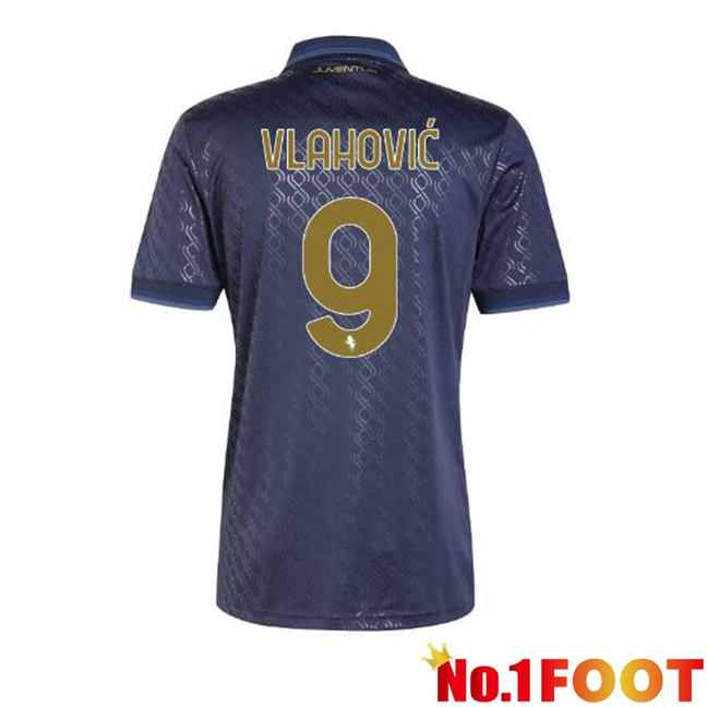 Juventus (VLAHOVIĆ 9) Third Soccer Jersey Blue Royal 2024/2025 - Click Image to Close