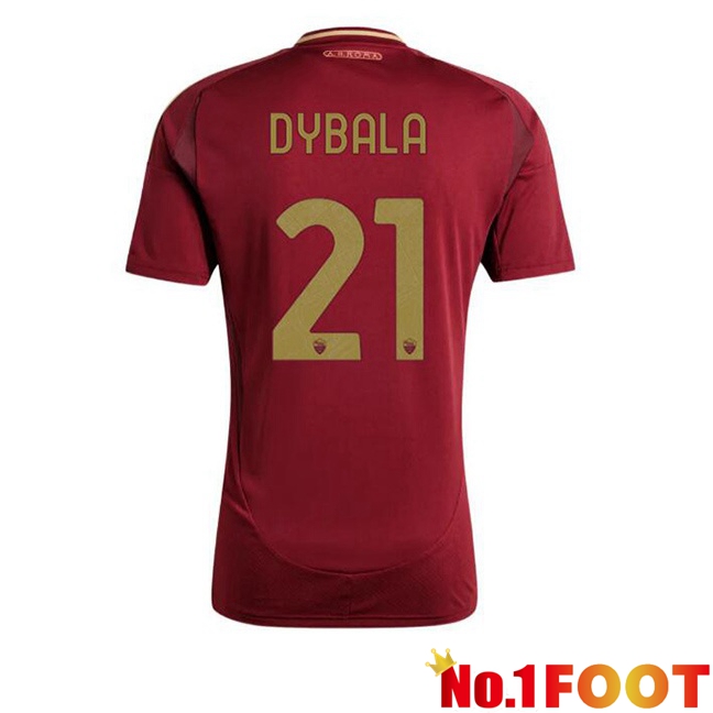 AS Rome (DYBALA 21) Home Soccer Jersey Red 2024/2025 - Click Image to Close