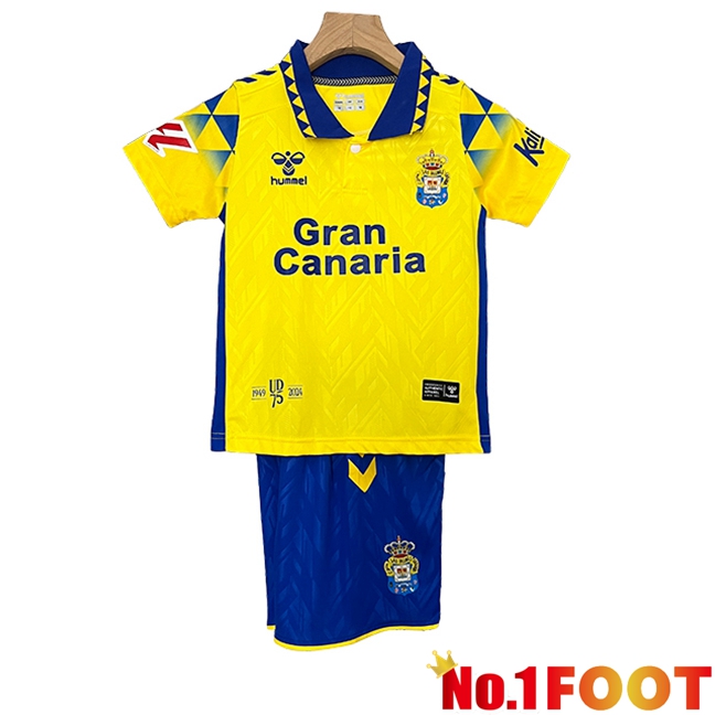 Las Palmas Kids Home Soccer Jersey 2024/2025 - Click Image to Close