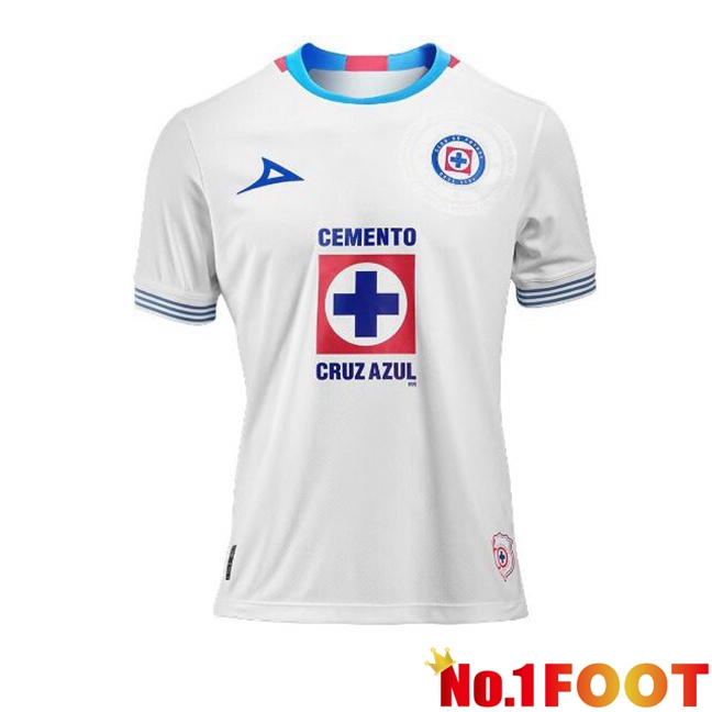 Cruz Azul Away Soccer Jersey White 2024/2025 - Click Image to Close