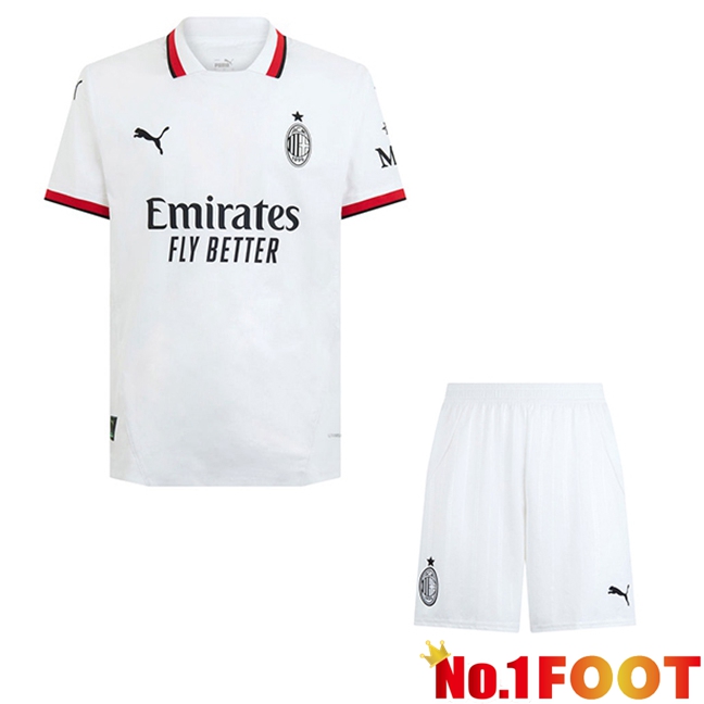 AC Milan Kids Away New Soccer Jersey 2024/2025