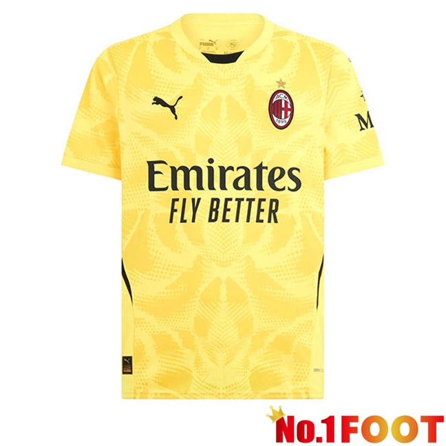 AC Milan Goalkeeper Soccer Jersey Yellow 2024/2025 - Click Image to Close