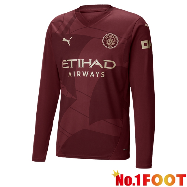 Manchester City Third New Soccer Jersey Long sleeve 2024/2025