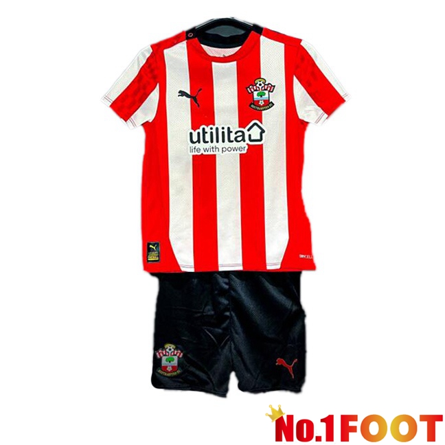 Southampton FC Kids Home Soccer Jersey Red 2024/2025