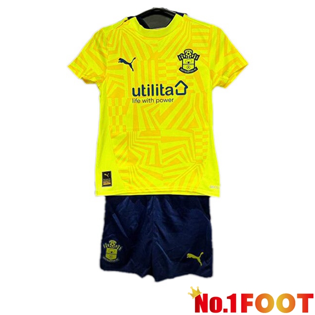 Southampton FC Kids Away Soccer Jersey Yellow 2024/2025