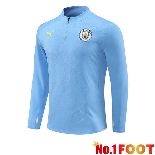 Manchester City Training Sweatshirt Blue 2024/2025 - Click Image to Close