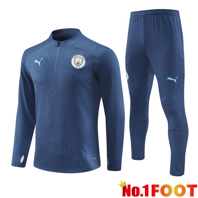 Manchester City kit Training Tracksuit Blue Royal 2024/2025