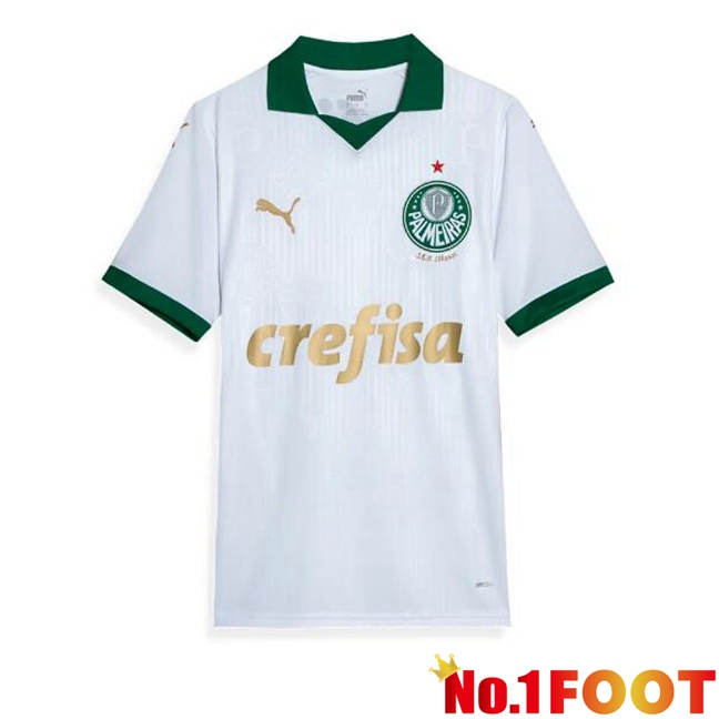 Palmeiras Away Soccer Jersey White 2024/2025