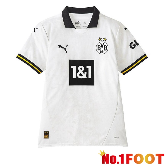 Dortmund BVB Away Soccer Jersey White 2024/2025